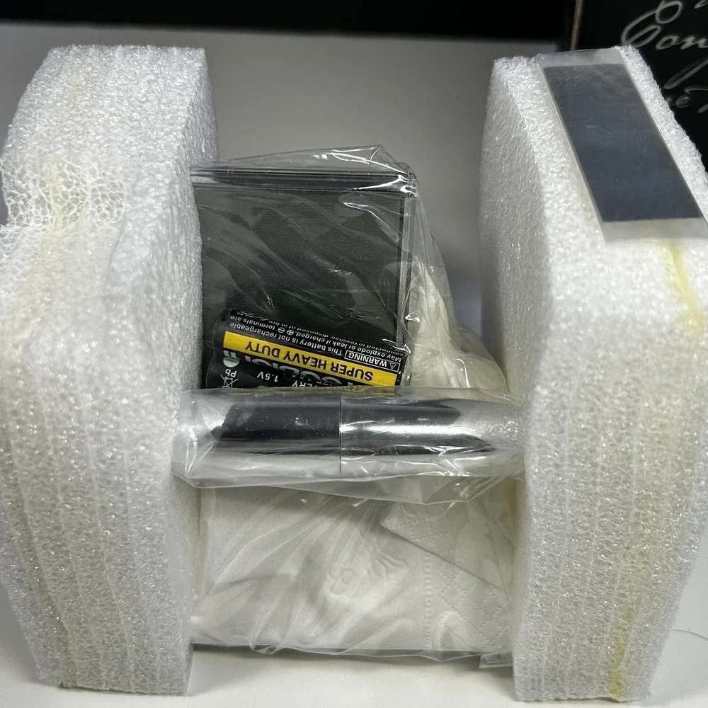 Things Remembered Gravity Pen Stand w/ Lighted Touch Clock NEW Sealed